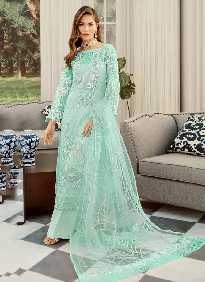 Pakistani Rosemeen 7101 Latest Fancy Designer Heavy Festive Wear Heavy Net With Embroidery Work With Sequence Stone Pakistani Salwar Suit Collection